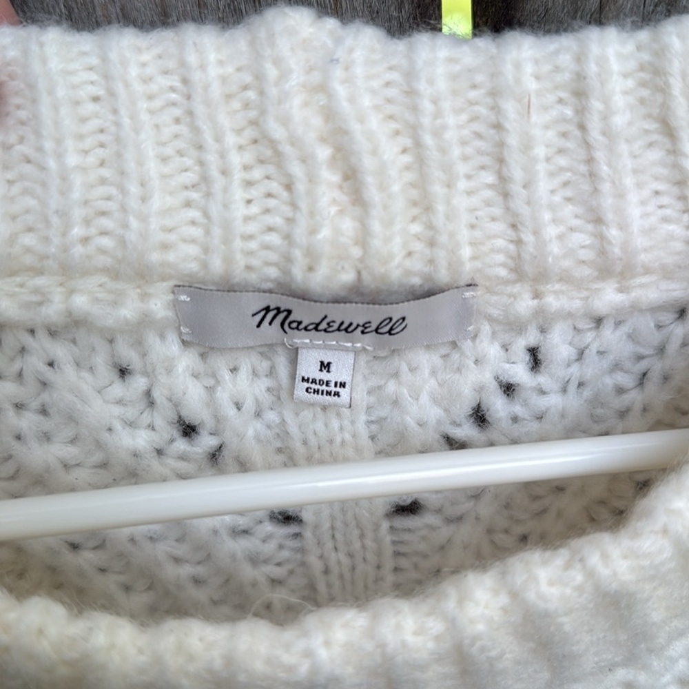 Madewell Ivory Cable Knit Sleeveless Sweater Tank - Picture 9 of 14
